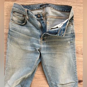 Nudie Jeans Brute Knut, pale blue jeans size 28/30.